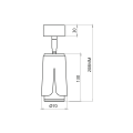 Spot FLOWER BLACK GOLD 1xGU10 ML0264 Milagro