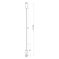 Lampa wisząca FLOWER BLACK GOLD 1xGU10 ML0267 Milagro