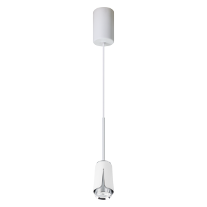 Lampa wisząca FLOWER WHITE CHROME 1xGU10 ML0275 Milagro