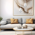Lampa wisząca FLOWER WHITE CHROME 1xGU10 ML0275 Milagro
