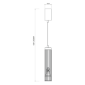 Lampa wisząca VERTICAL BLACK 1xGU10 ML0298 Milagro