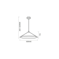 Lampa wisząca Fuji Ø50cm 1xE27 MLP0645 Milagro