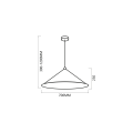 Lampa wisząca Fuji Ø70cm 1xE27 MLP0646 Milagro