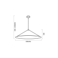 Lampa wisząca Fuji Ø90cm 1xE27 MLP0647 Milagro