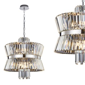 Żyrandol AURELIA CHROME 12xE14 ML0406 Milagro