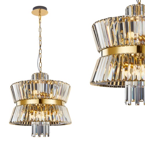 Żyrandol AURELIA GOLD 12xE14 ML0405 Milagro