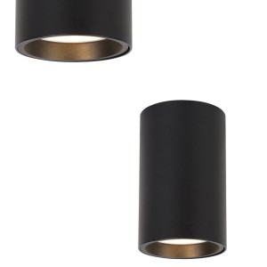 Spot GENESIS BLACK 1xGU10 10cm ML0381 Milagro