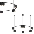 Lampa wisząca (koło) GENESIS BLACK 15xGU10 ML0376 Milagro