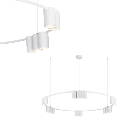 Lampa wisząca (koło) GENESIS WHITE15xGU10 ML0377 Milagro