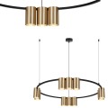 Lampa wisząca (koło) GENESIS BLACK GOLD 10xGU10 ML0375 Milagro