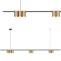 Lampa wisząca (listwa) GENESIS BLACK GOLD 7xGU10 ML0372 Milagro