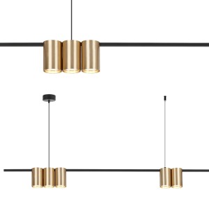 Lampa wisząca (listwa) GENESIS BLACK GOLD 5xGU10 ML0369 Milagro