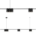 Lampa wisząca (listwa) GENESIS BLACK 7xGU10 ML0370 Milagro