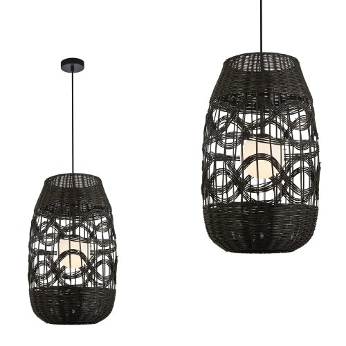 Lampa wisząca ARONA BLACK 1xG9 fi 400 ML0355 Milagro