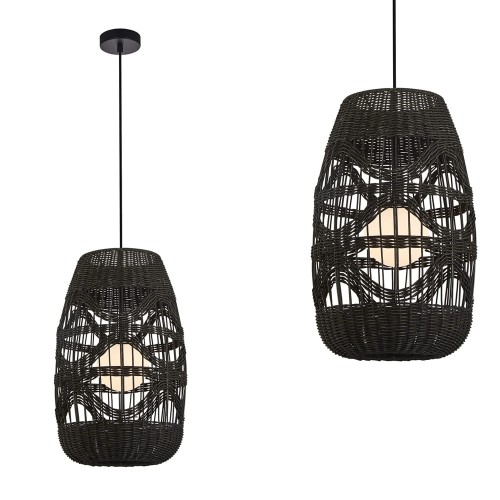 Lampa wisząca ARONA BLACK 1xG9 fi 250 ML0354 Milagro