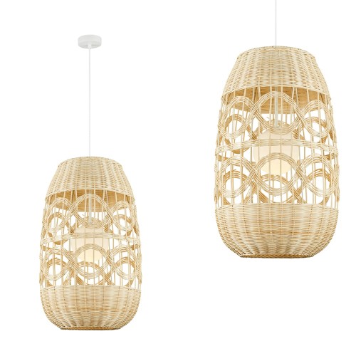 Lampa wisząca ARONA NATURAL 1xE14 fi 400 ML0353 Milagro