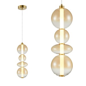 Lampa wisząca DAPHNE AMBER 36W ML0346 Milagro