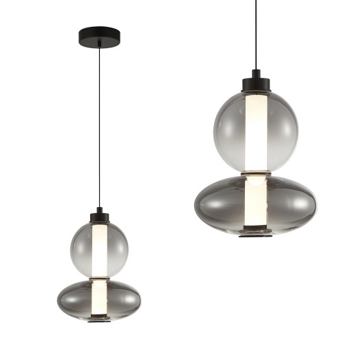 Lampa wisząca DAPHNE SMOKED 12W ML0344 Milagro