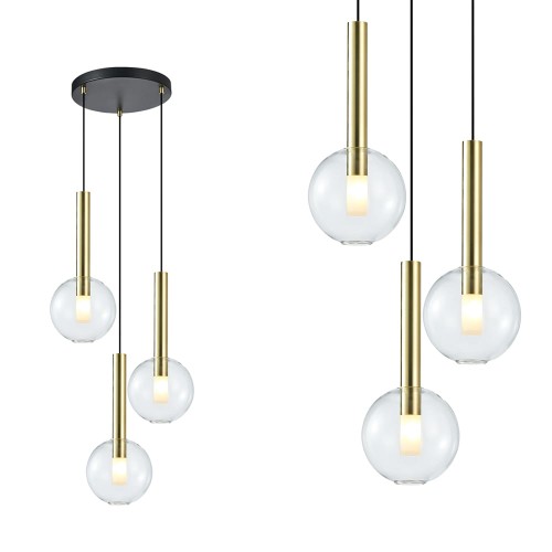 Lampa wisząca NIKO GOLD 3xG9 ML0332 Milagro