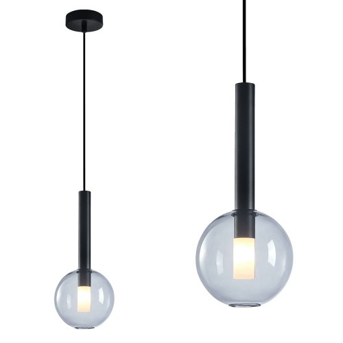 Lampa wisząca NIKO BLACK 1xG9 fi 150 ML0331 Milagro