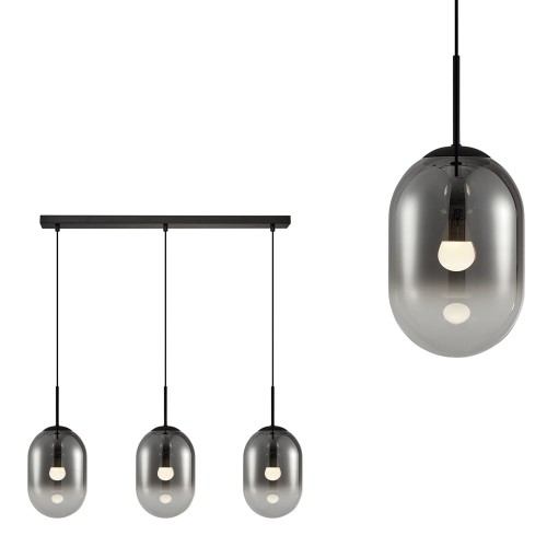 Lampa wisząca ALIAS BLACK 3xE14 ML0321 Milagro