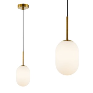 Lampa wisząca ALIAS GOLD 1xE14 fi 120 ML0317 Milagro