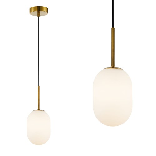 Lampa wisząca ALIAS GOLD 1xE14 fi 120 ML0317 Milagro