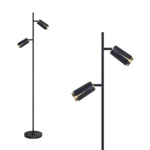 Lampa podłogowa FLOWER BLACK GOLD 1xGU10 ML0269 Milagro