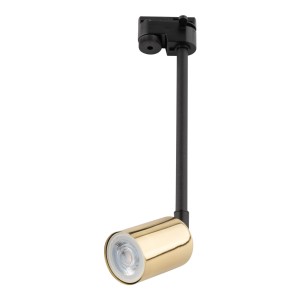 Lampa reflektor na szynę TRACER 1 obwodowy Czarny / złoty 4920 TK Lighting