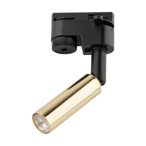 Lampa reflektor na szynę TRACER 1 obwodowy Czarny / złoty 6616 TK Lighting