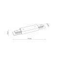 Łącznik centralny z zasilaniem TRACER 1 obwodowy Biały 4530 TK Lighting