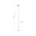 Lampa wisząca na szynę (rurka) TRACER 1 obwodowy Czarny 5751 TK Lighting