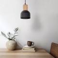Lampa wisząca CAIRO kolor Czarny / jasne drewno 4894 TK Lighting