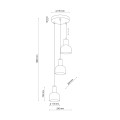 Lampa wisząca CAIRO kolor Czarny / jasne drewno 4895 TK Lighting