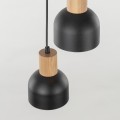 Lampa wisząca CAIRO kolor Czarny / jasne drewno 4895 TK Lighting