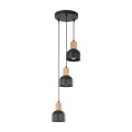 Lampa wisząca CAIRO kolor Czarny / jasne drewno 4895 TK Lighting