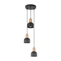 Lampa wisząca CAIRO kolor Czarny / jasne drewno 4895 TK Lighting