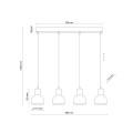 Lampa wisząca CAIRO kolor Czarny / jasne drewno 4896 TK Lighting