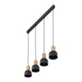Lampa wisząca CAIRO kolor Czarny / jasne drewno 4896 TK Lighting