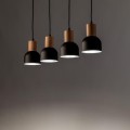 Lampa wisząca CAIRO kolor Czarny / jasne drewno 4896 TK Lighting