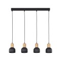 Lampa wisząca CAIRO kolor Czarny / jasne drewno 4896 TK Lighting