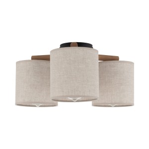 Lampa sufitowa DEVA kolor Czarny / jasne drewno 6865 TK Lighting