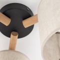 Lampa sufitowa DEVA kolor Czarny / jasne drewno 6865 TK Lighting