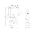 Lampa wisząca ESME kolor Czarny 4793 TK Lighting