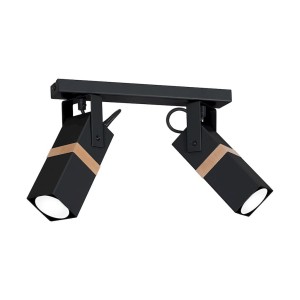 Lampa sufitowa VIDAR BLACK 2xGU10 | MLP5401 Milagro