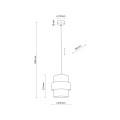 Lampa wisząca CALISTO kolor Czarny 5094 TK Lighting