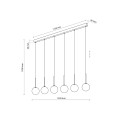 Lampa wisząca MARTIN kolor Czarny 4504 TK Lighting