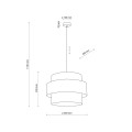 Lampa wisząca CALISTO kolor Czarny 5402 TK Lighting