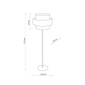 Lampa podłogowa CALISTO kolor Czarny 5405 TK Lighting