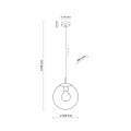 Lampa wisząca ESME kolor Czarny 3267 TK Lighting